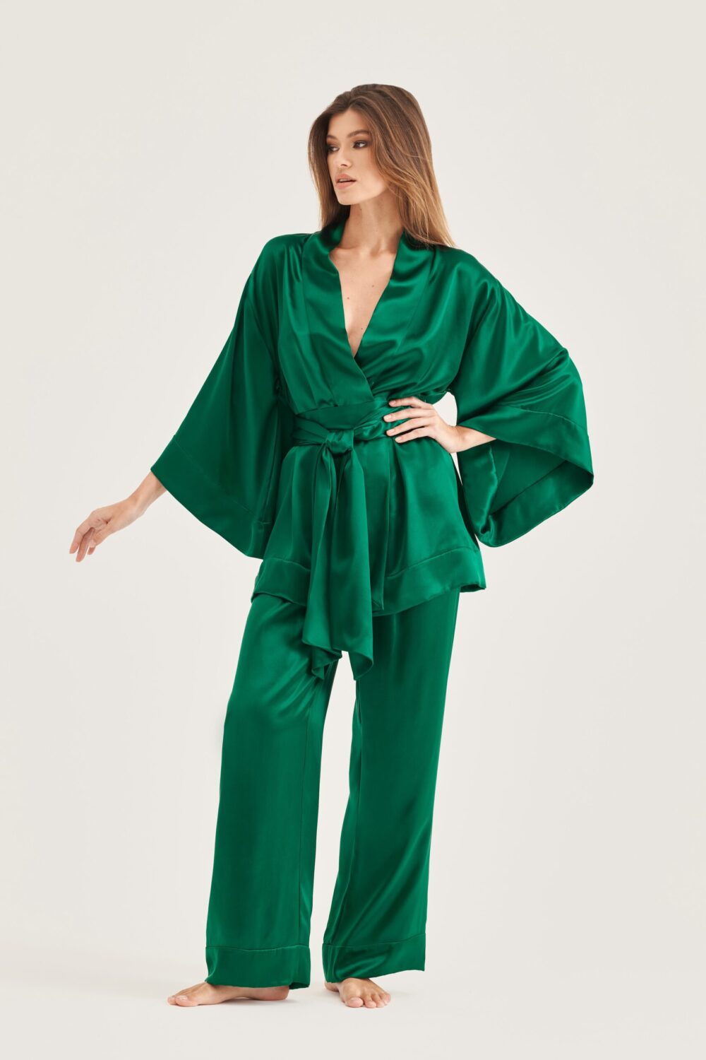 Solo Seta Emerald Kimono – Amor 'e coro